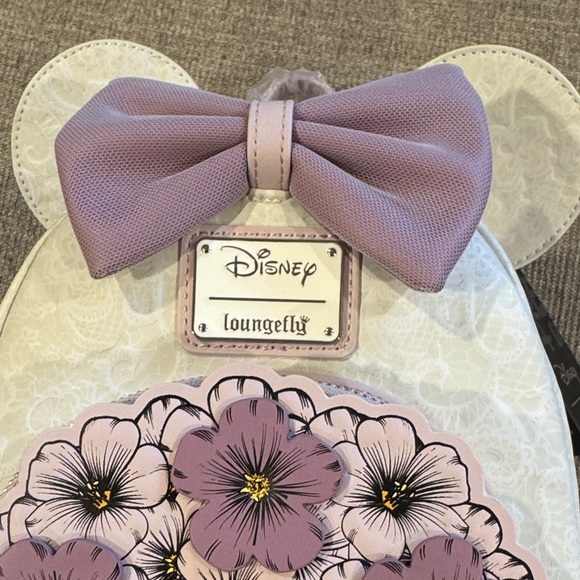 Loungefly Disney Floral lace print Backpack - Picture 2 of 7